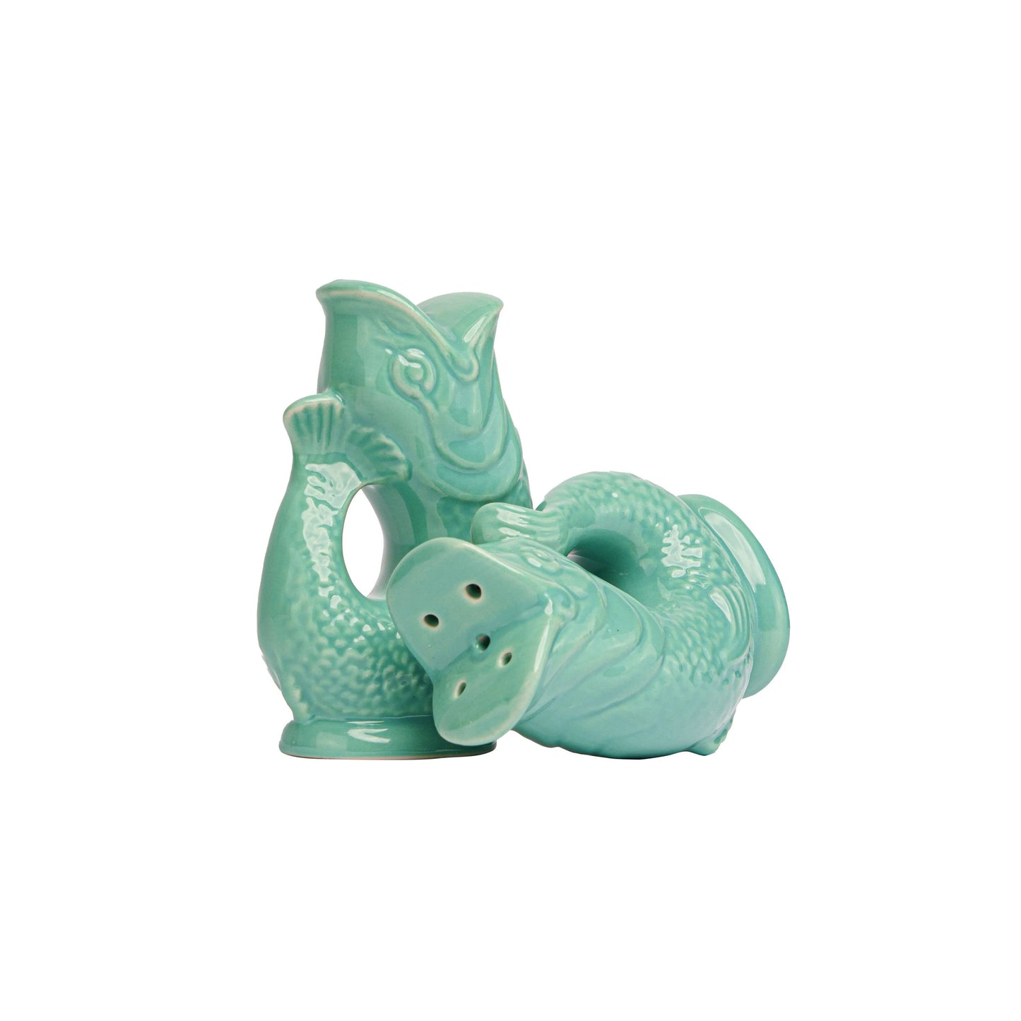 Sea Green Gluggle Salt & Pepper Shakers