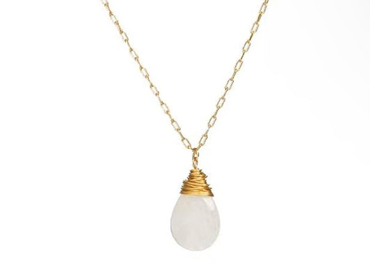 Semi Precious Clear Quartz Necklace