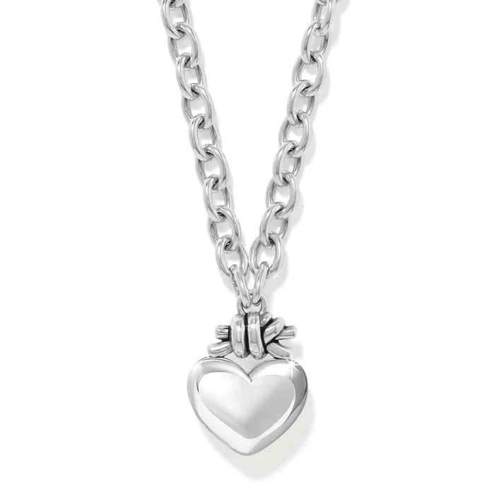 Interlok Love Knot Large heart Necklace