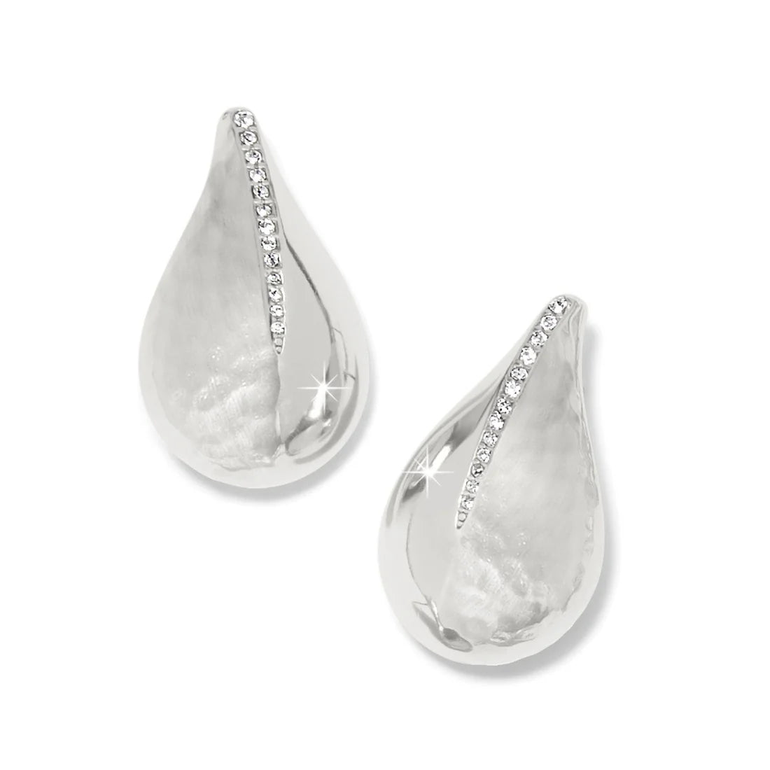 Nile Silver Large Post Earring