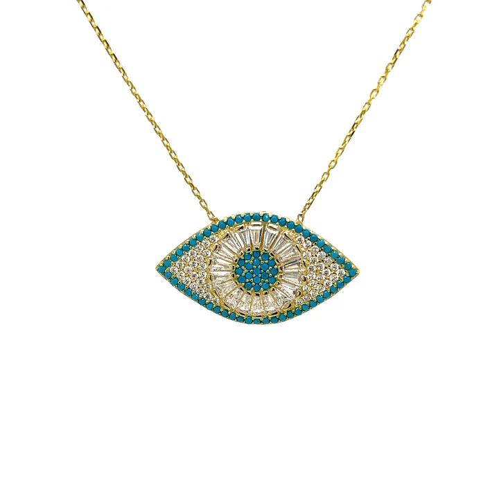 "NYX" Evil Eye CZ Necklace