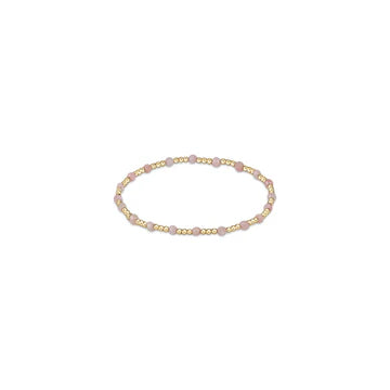 GEMSTONE GOLD SINCERITY PATTERN 3MM BEAD BRACELETS