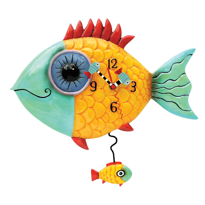 Wide Eyed Fishy Clock