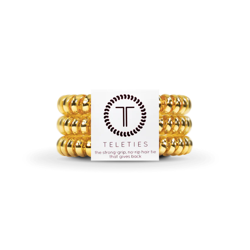 Sunset Gold Small Teleties Hair Ties