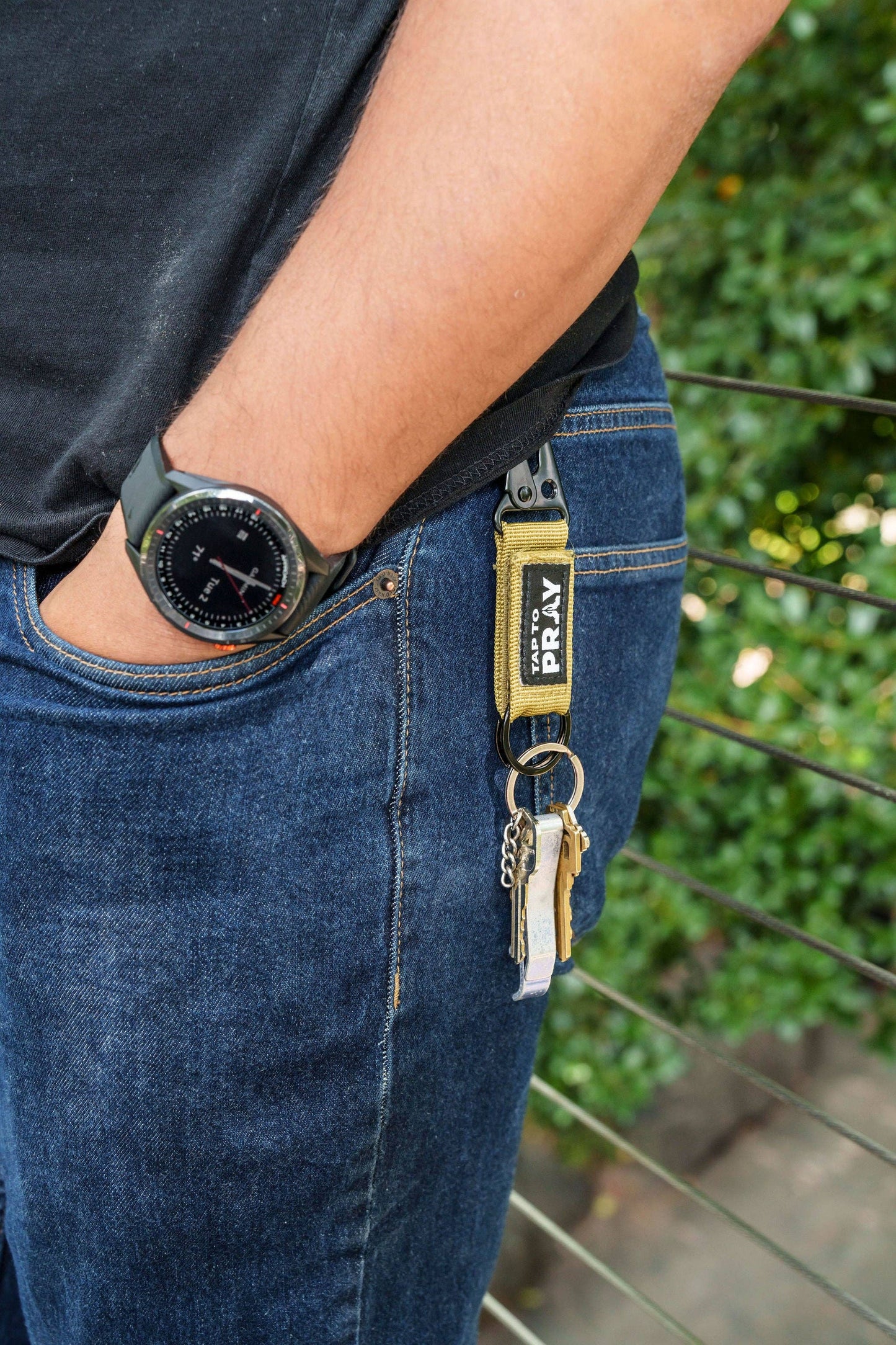 Tap To Pray® Tactical Carabiner Keychain
