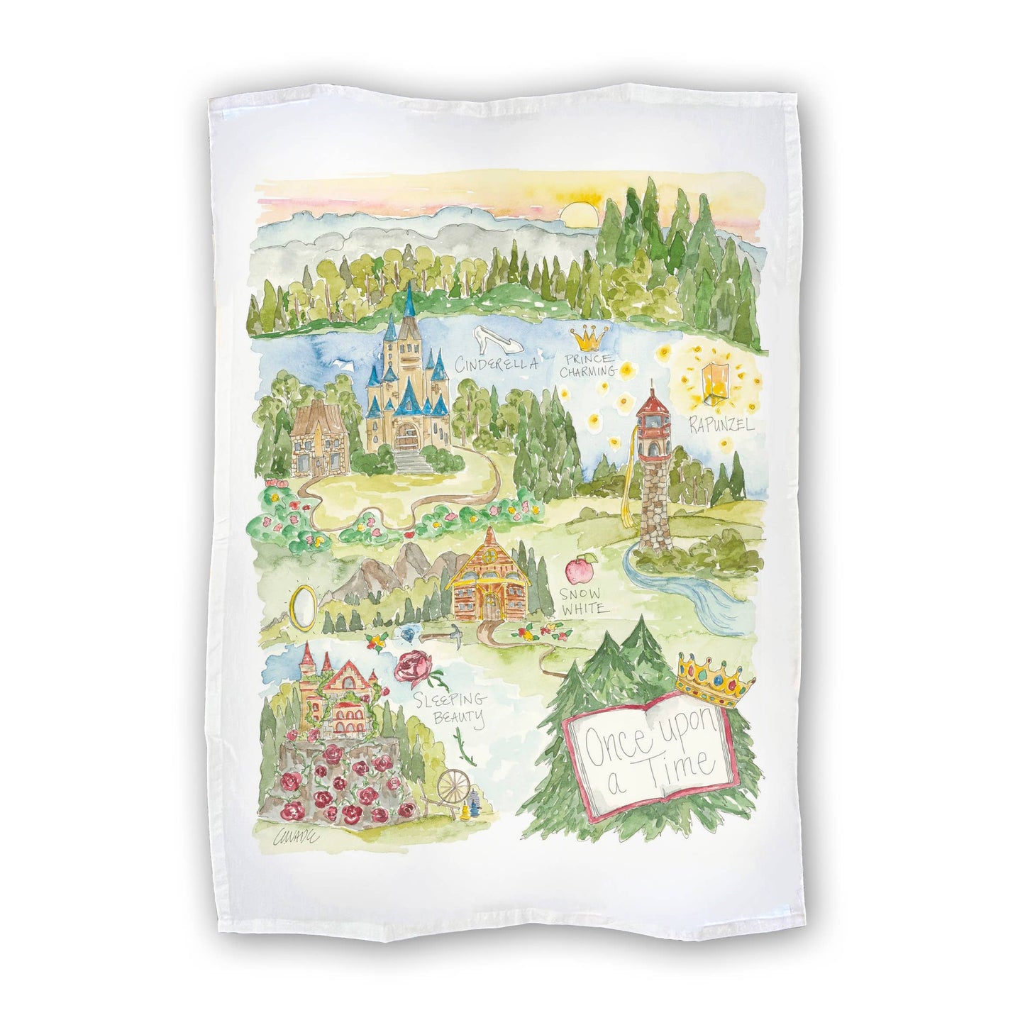Once Upon a Time Princess Tea Towel