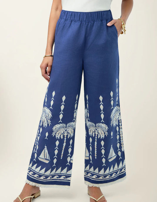 Resort Fringe Palazzo Pant Flagler Resort Set Sail
