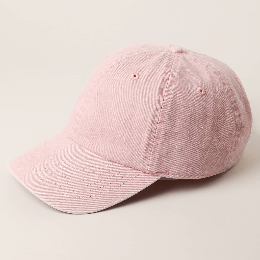 Pastel Tone Pigment Dyed Cotton Baseball Dad Cap