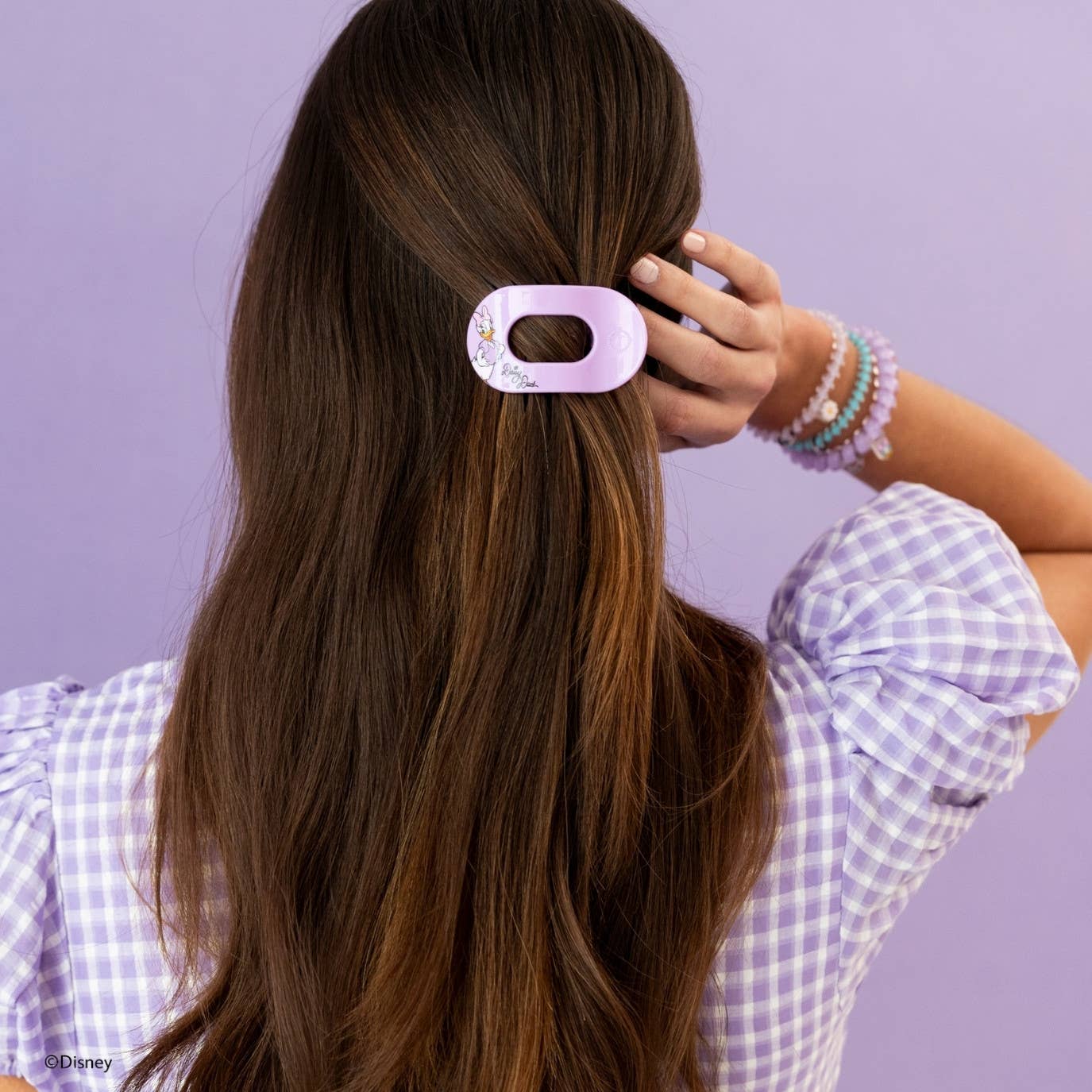 Flat Round Hair Clip | Tiny | Daisy Duck