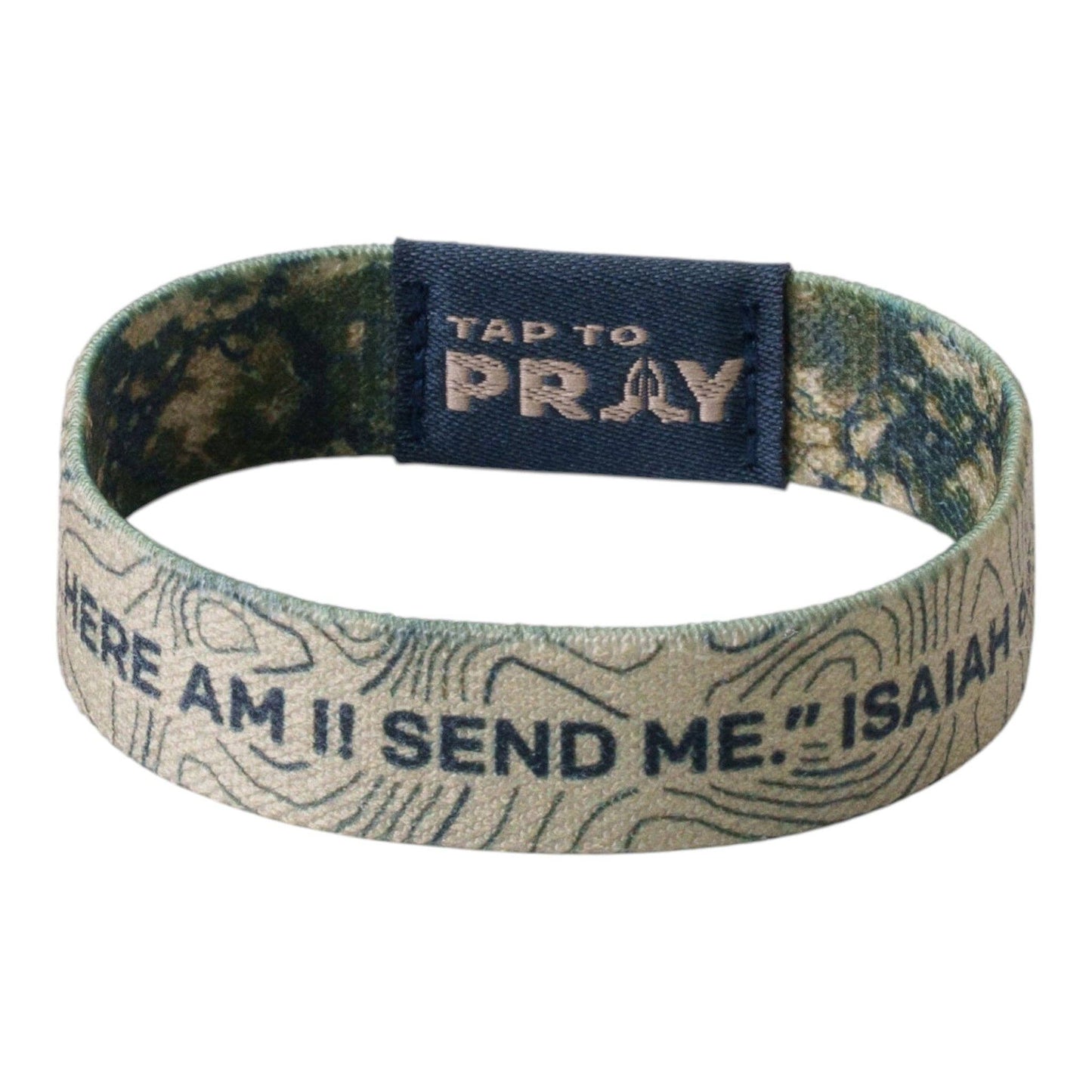 Tap To Pray™ Wristbands - Valor Camo & Isaiah 6:8