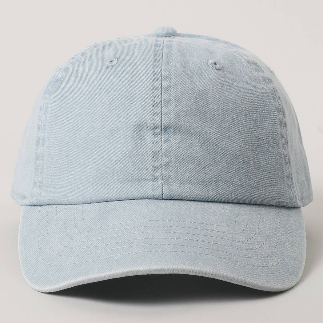 Pastel Tone Pigment Dyed Cotton Baseball Dad Cap