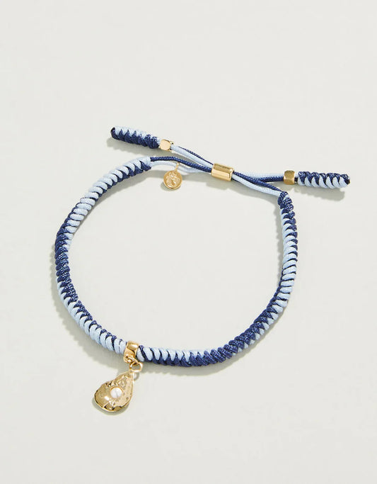 Friendship Bracelet Dark Blue/Powder Blue Oyster