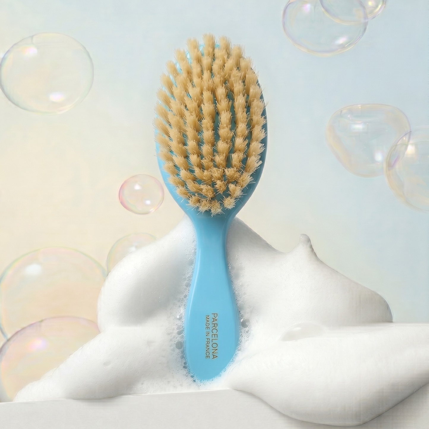 Parcelona French Grooming Combo 6” Celluloid Baby Brush and Comb for Toddlers