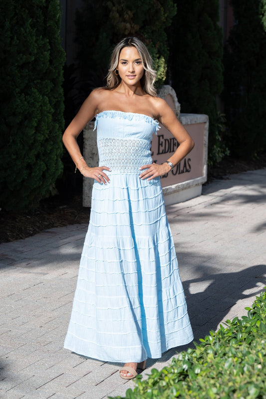 Nice Arctic Blue Dress