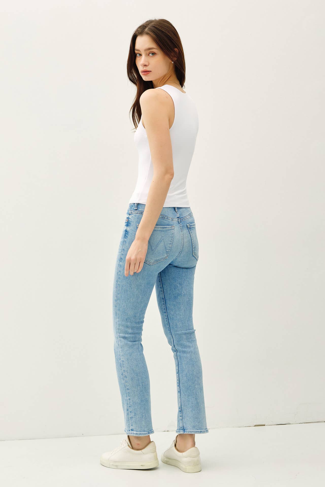DOUBLE LINED SQUARE NECK TANK