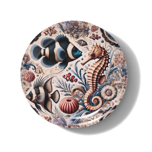 Seahorse Mini Birchwood Tray | Wooden Serving Tray | 4x4