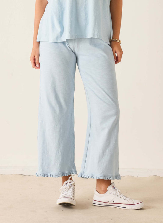 Traveler Ruffle Tee Pant - Niagra Mist