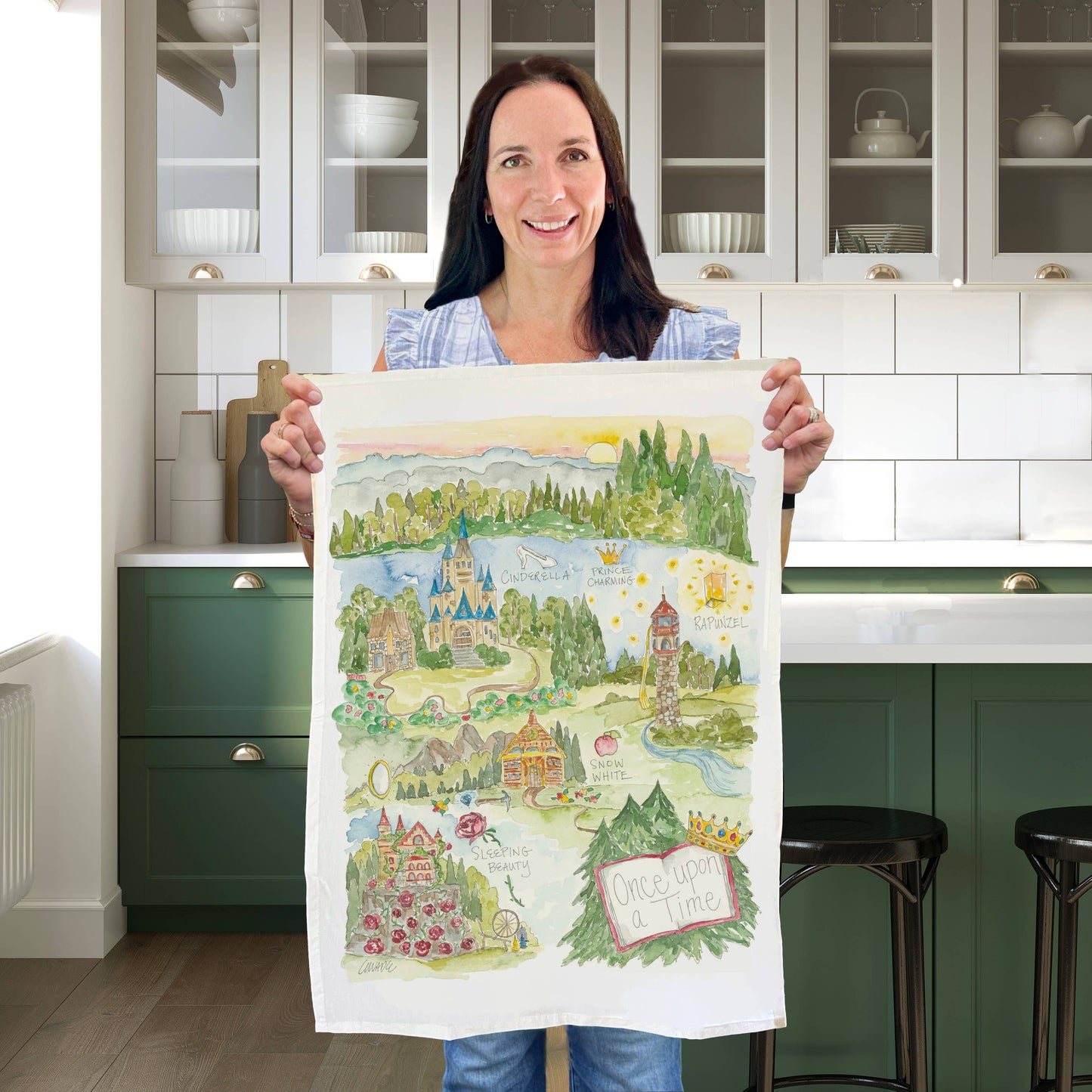 Once Upon a Time Princess Tea Towel