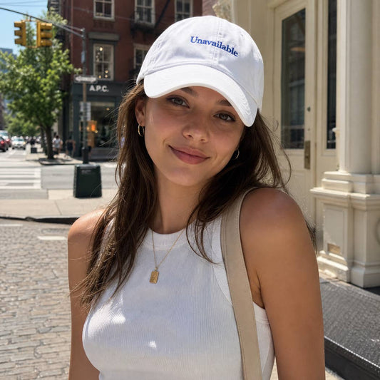 Unavailable Embroidered Cotton Baseball Cap