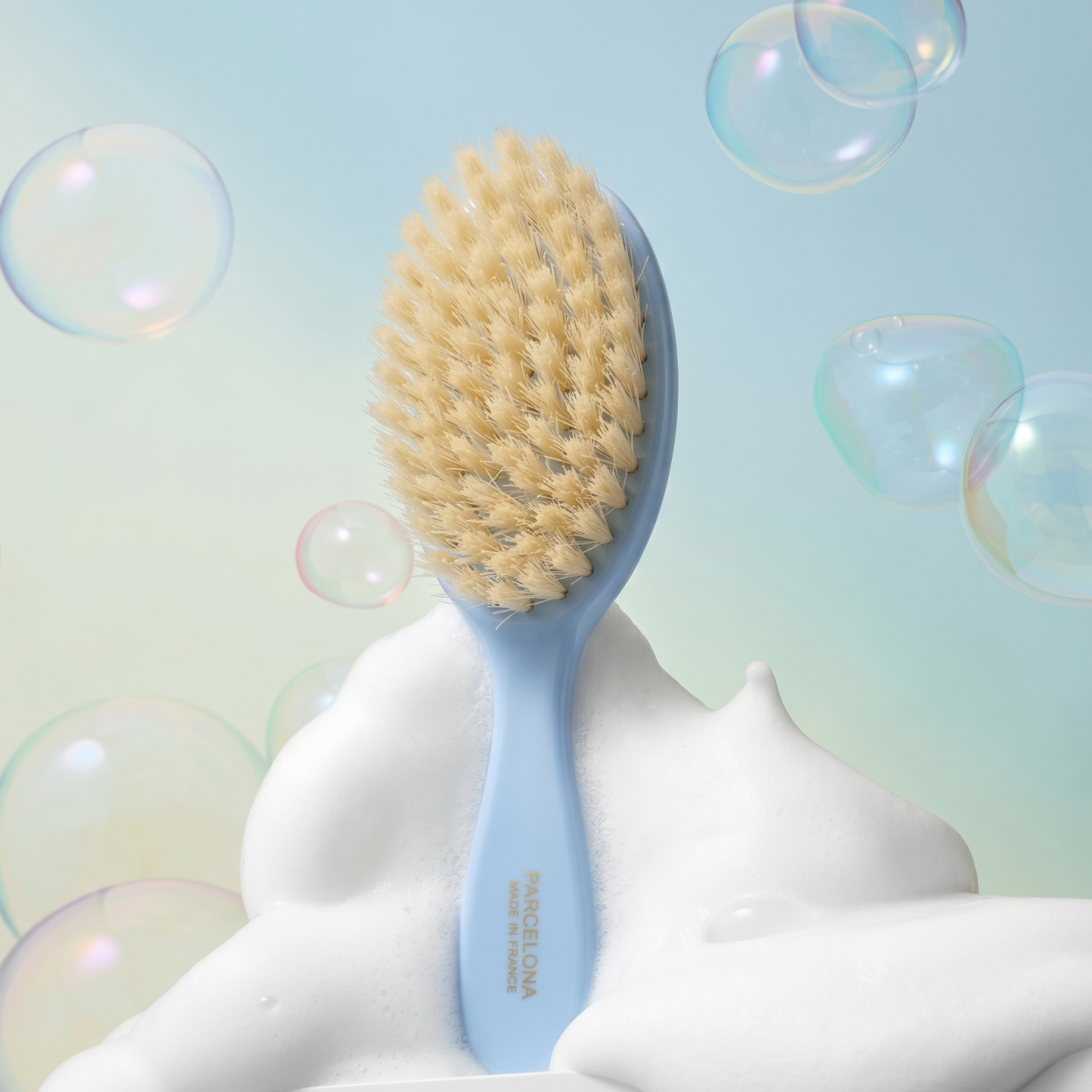 Parcelona French Grooming Combo 6” Celluloid Baby Brush and Comb for Toddlers