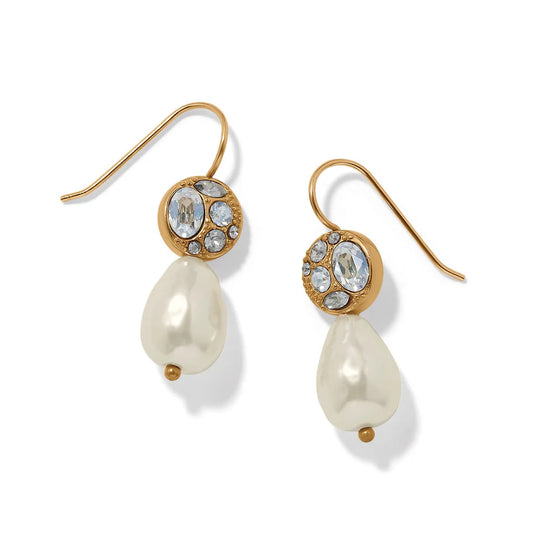 Trust Your Journey Petite Pearl French Wire Earrings