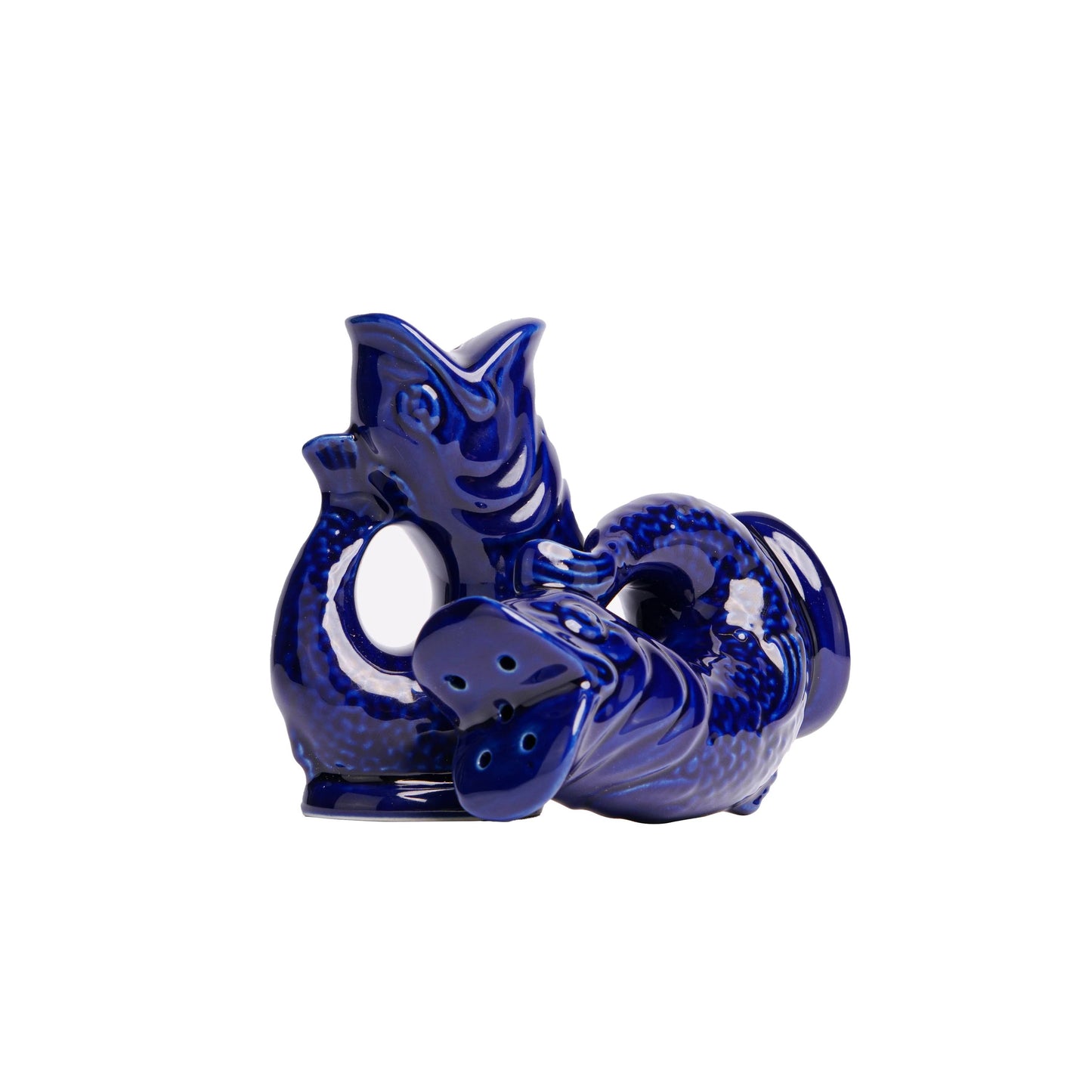 NEW! Cobalt Blue Gluggle Salt & Pepper Shakers