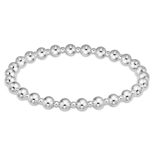 classic grateful pattern 5mm bead bracelet -Extends