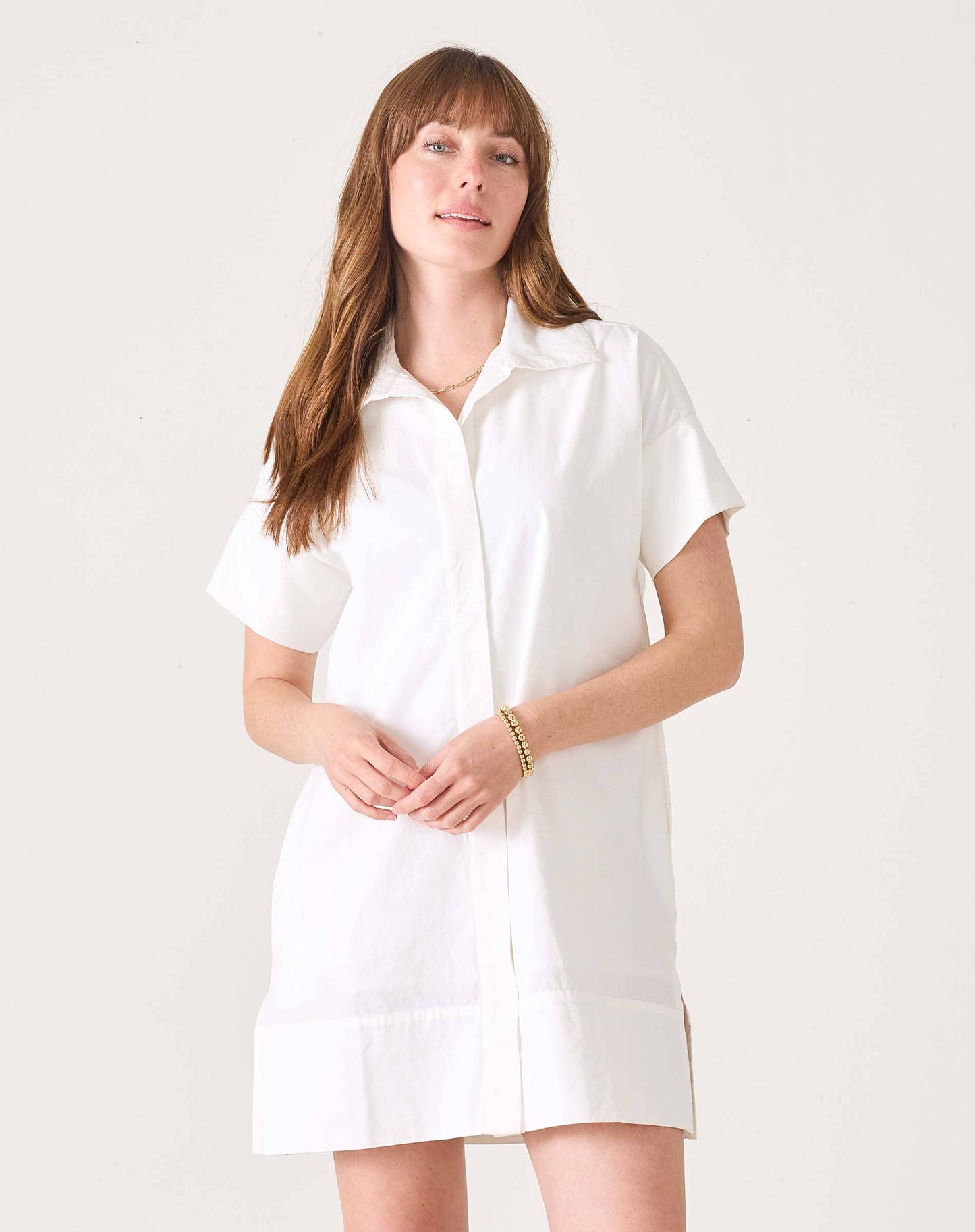 Wide Hem Shirt Dress