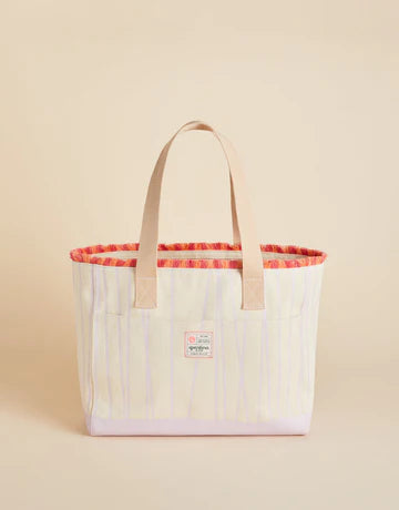 Beach Tote Lilac Flamingo