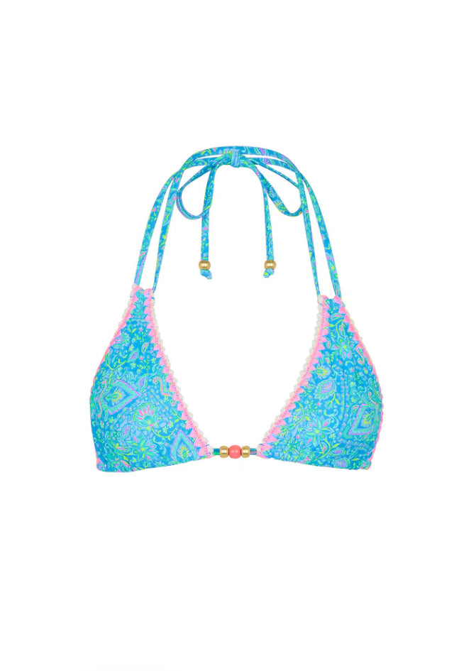 Crochet Halter Bikini Top - Stargaze