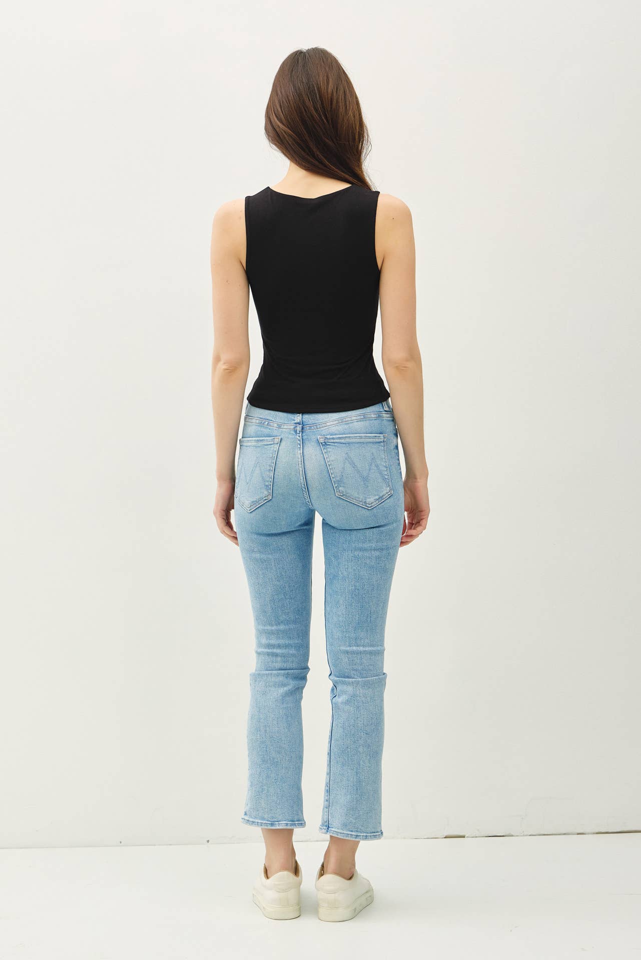 DOUBLE LINED SQUARE NECK TANK
