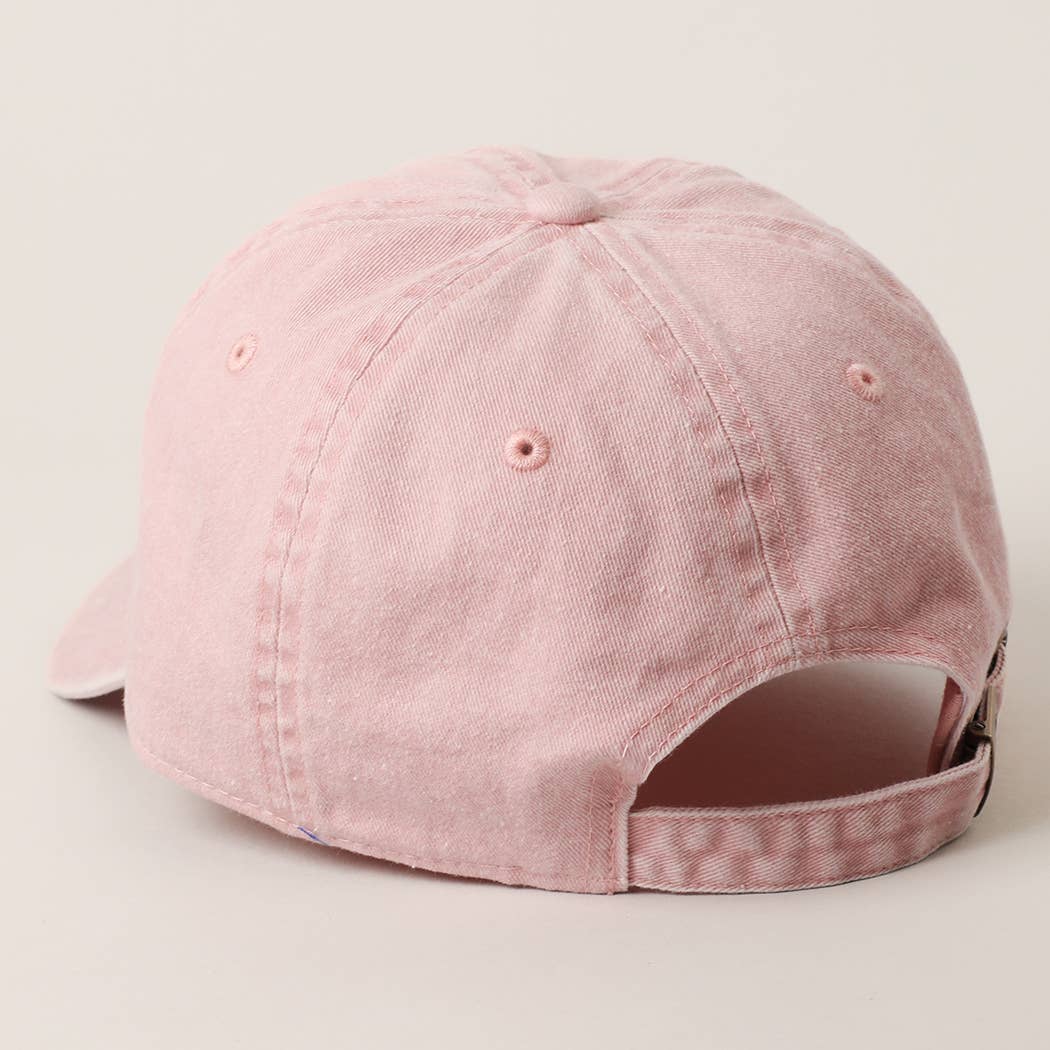 Pastel Tone Pigment Dyed Cotton Baseball Dad Cap