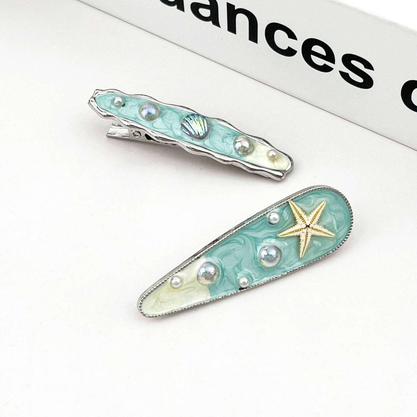 Seashell & Conch Hair Clip, Ocean-Inspired Hair Barrette