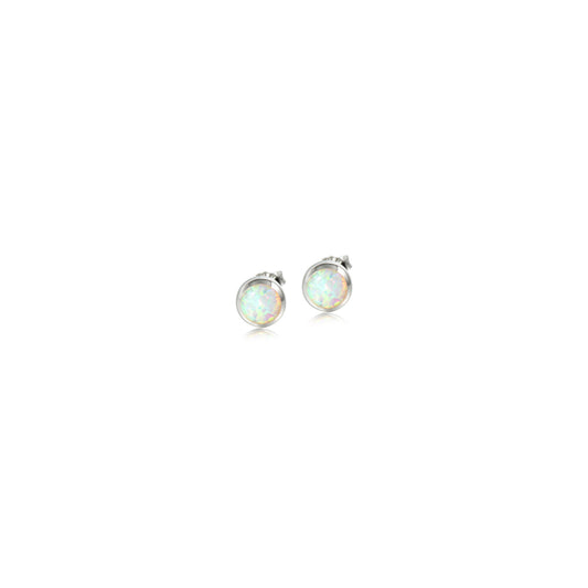 Ss 925 Opal Stud Earrings