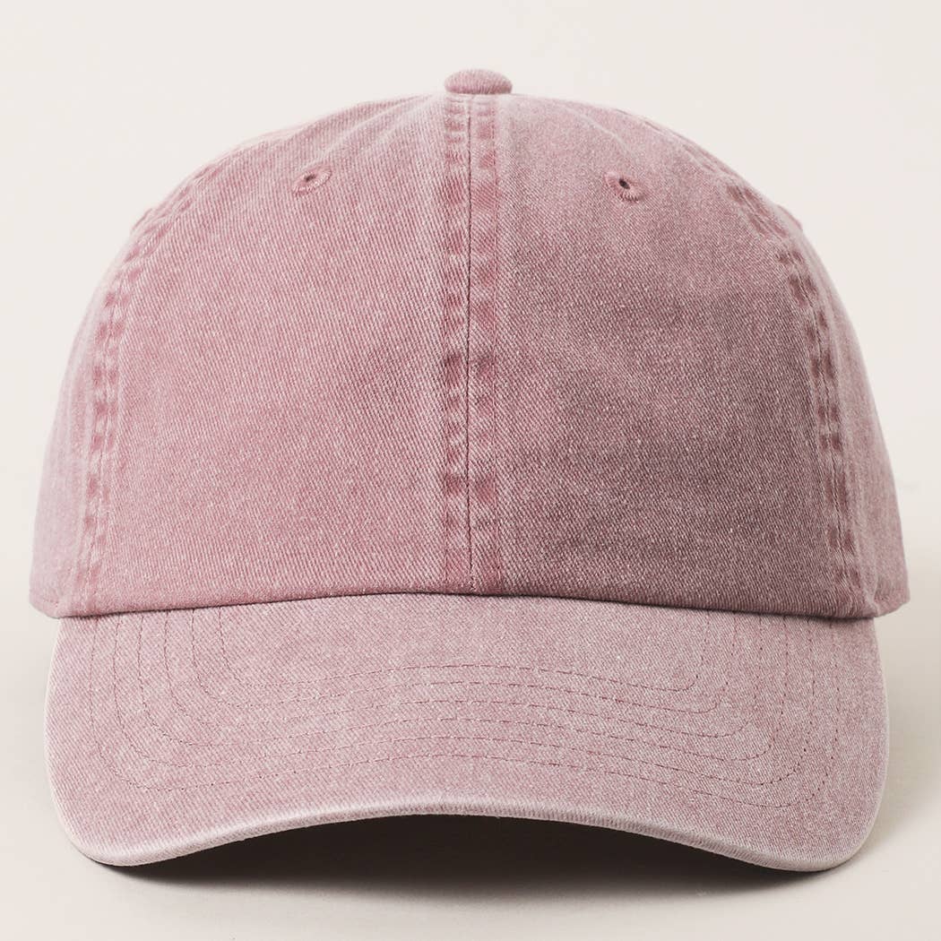 Pastel Tone Pigment Dyed Cotton Baseball Dad Cap