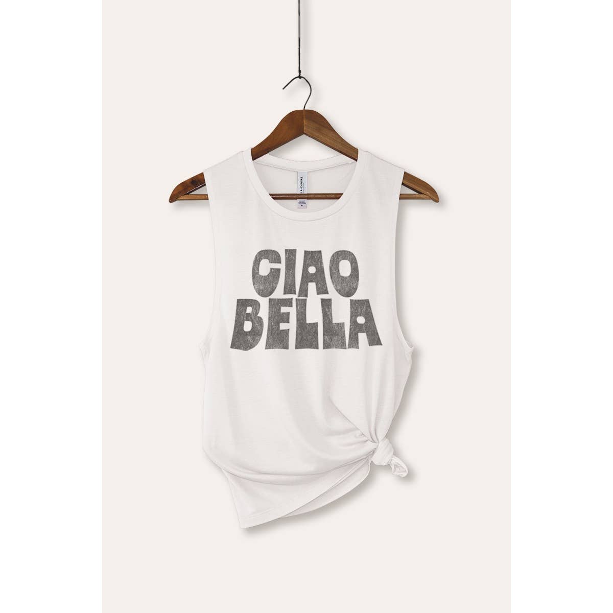 Ciao Bella Italian Typography Women's Jersey Tank Top