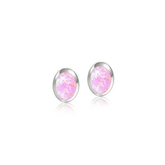 Ss 925 Opal Earrings Stud