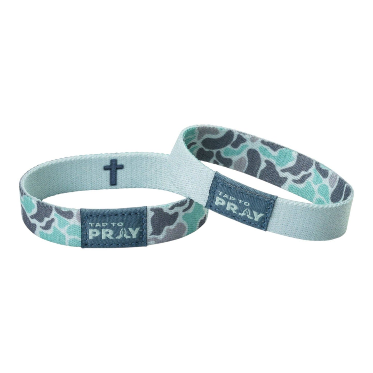 Tap To Pray® Wristband – River Rock Camo - Mint