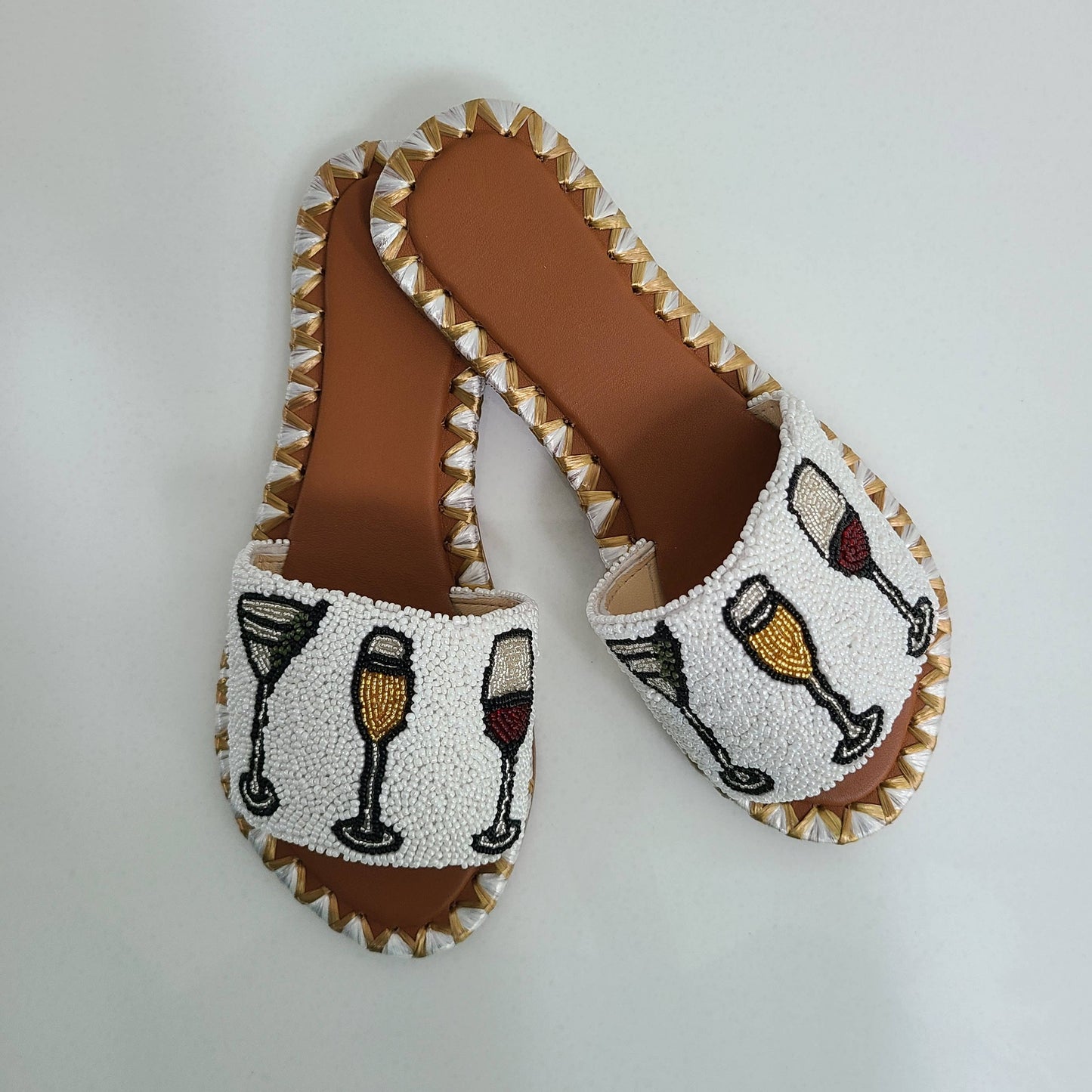 Handbeaded Happy Hour Flats