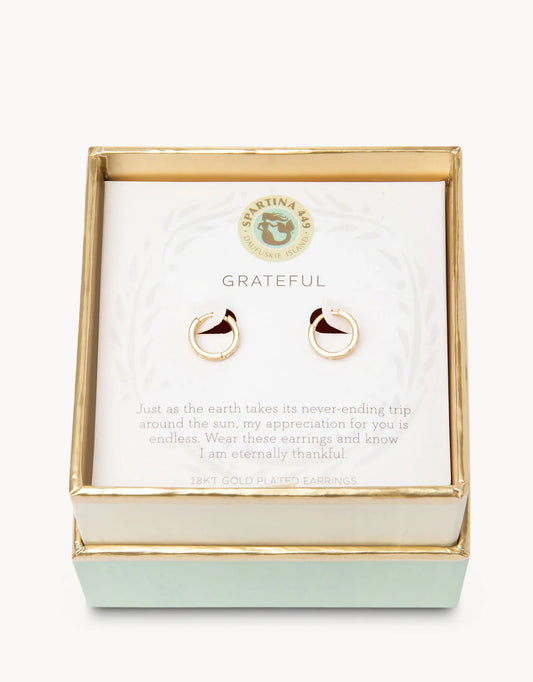 SLV Hoop Earrings Thankful/Ring