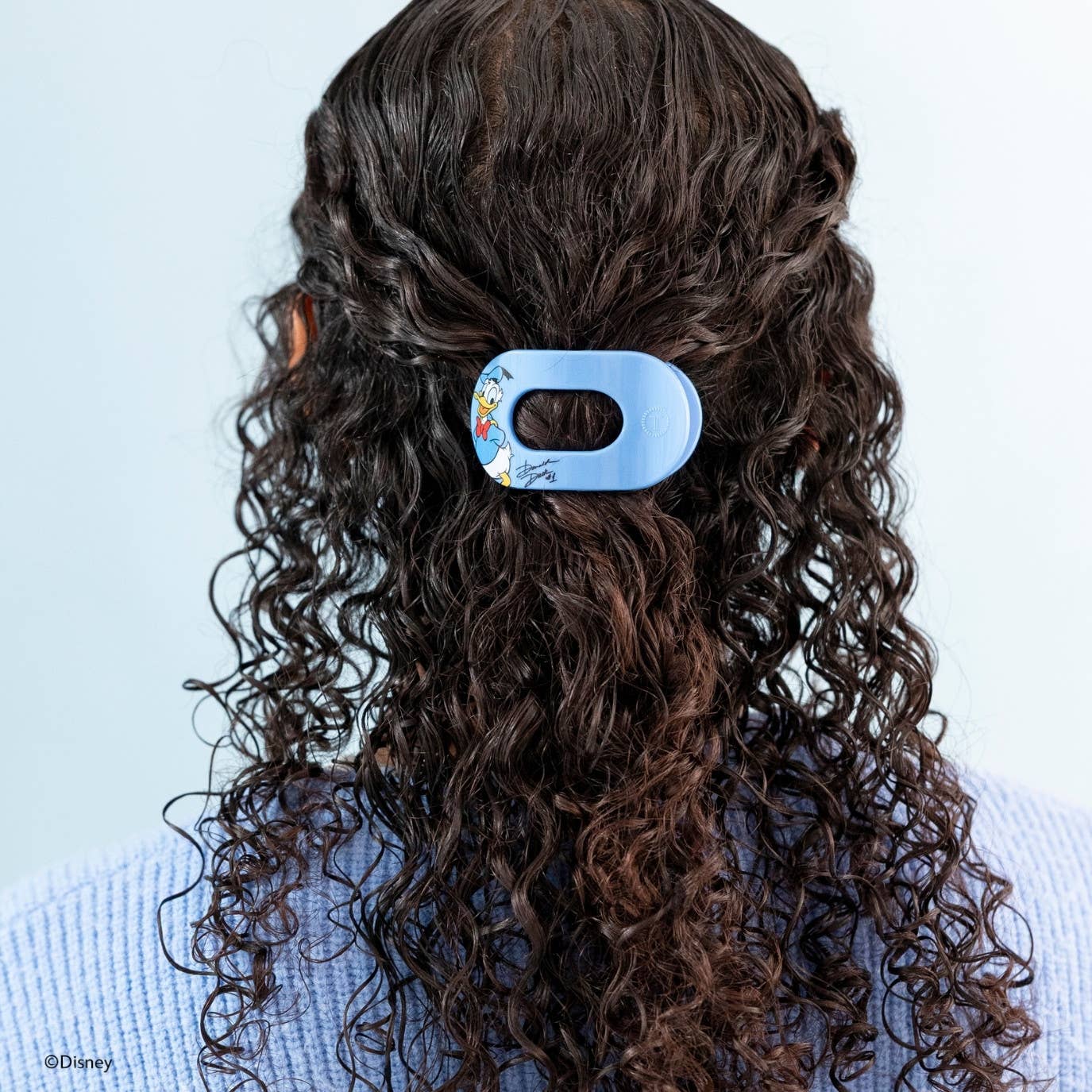 Flat Round Hair Clip | Tiny | Donald Duck
