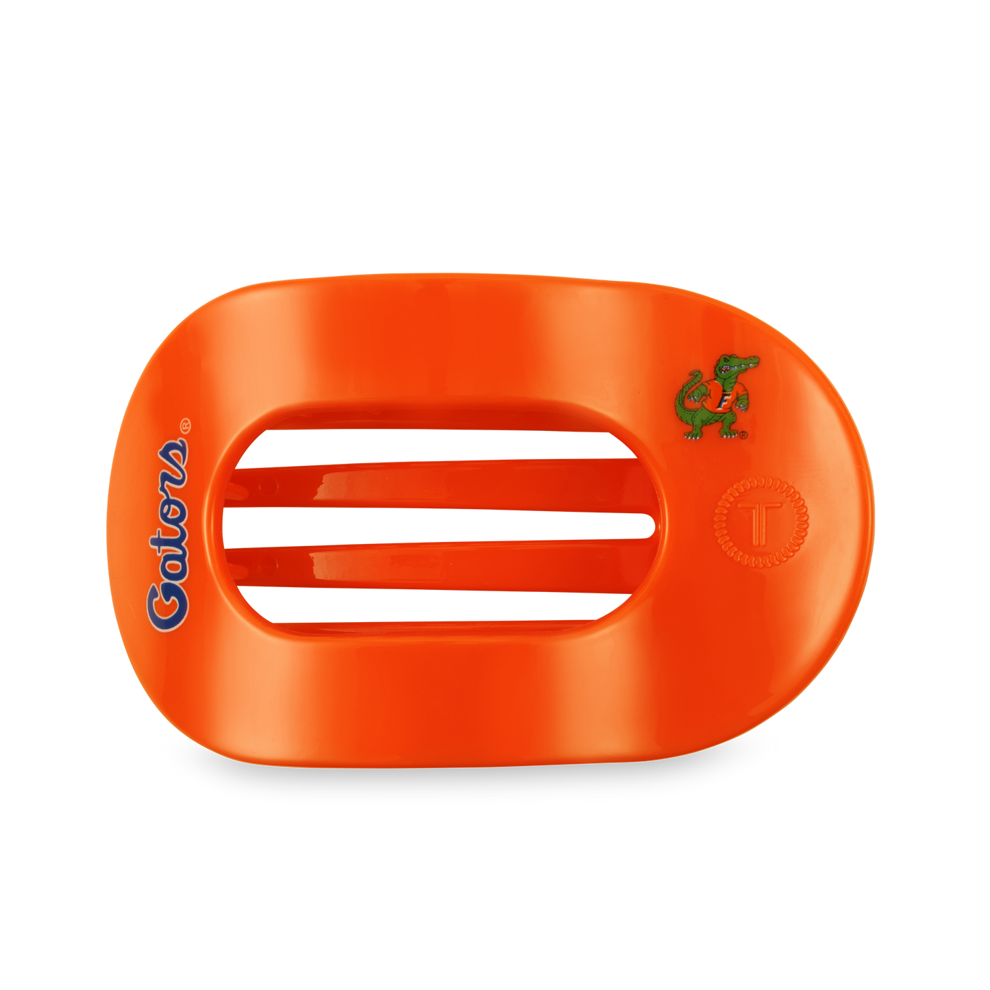 Flat Round Hair Clip | Large | Go Gators!