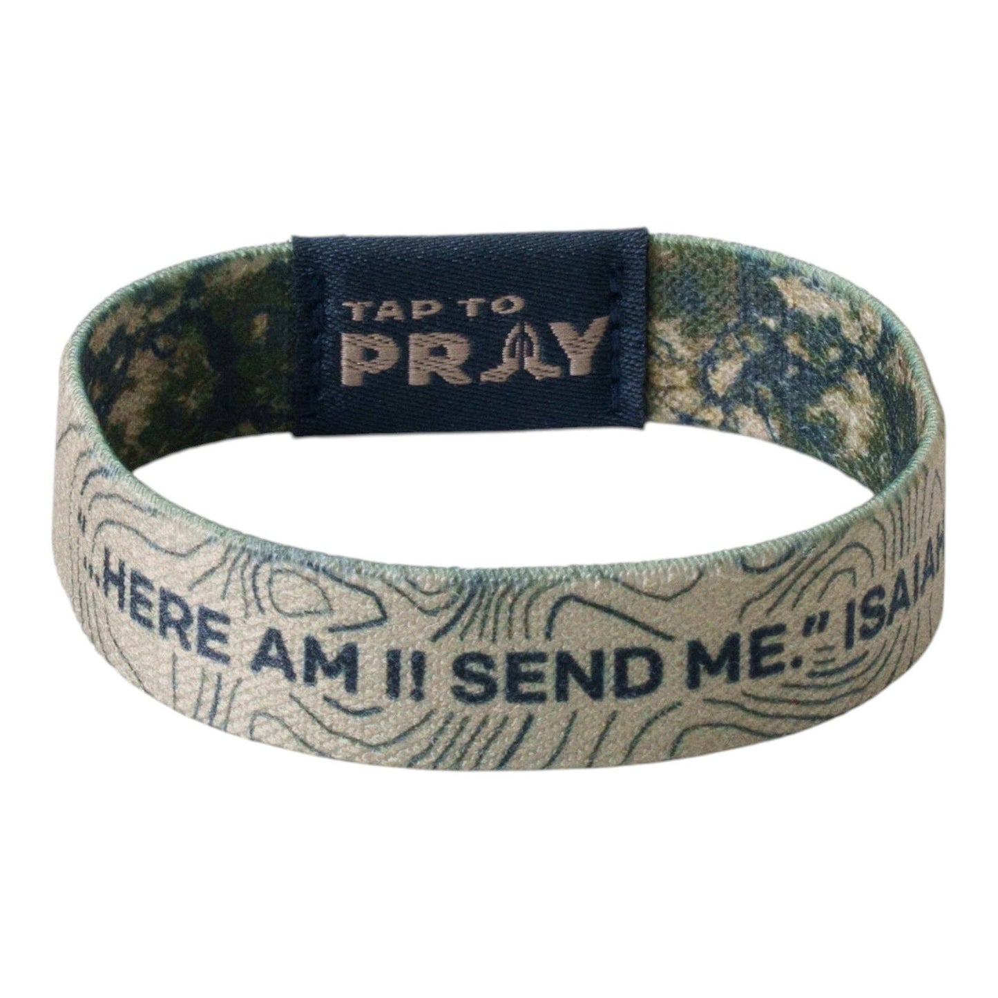Tap To Pray™ Wristbands - Valor Camo & Isaiah 6:8