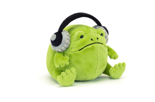 Ricky Rain Frog With Headphones