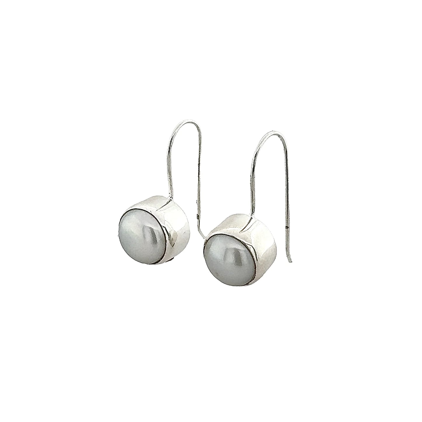 STERLING SILVER CLASSIC PEARL EARRINGS