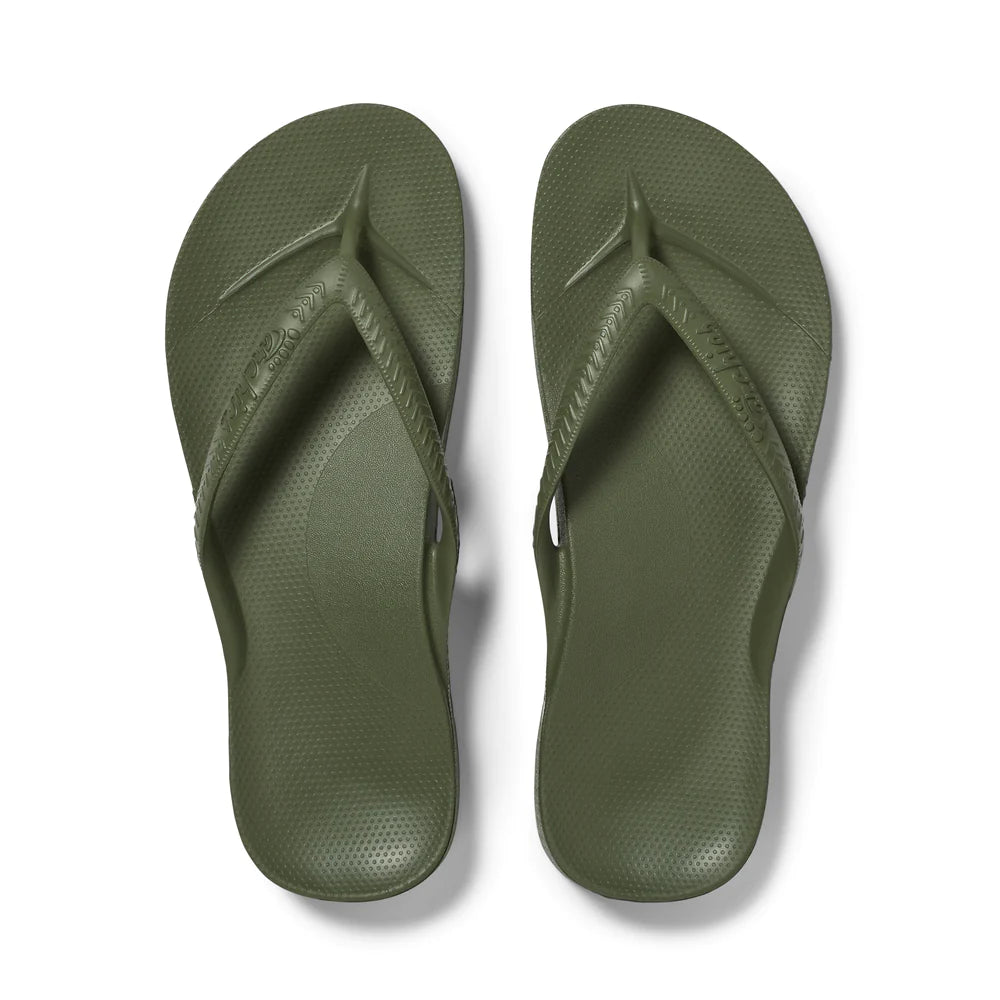 Khaki Arch Support Sandals