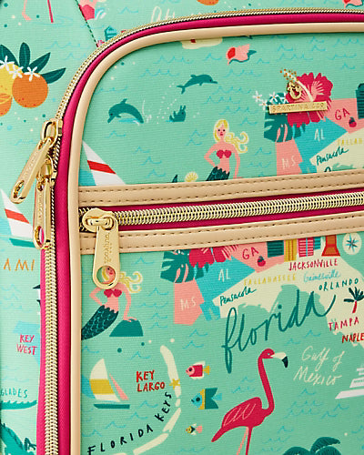 Spartina Destination Florida 20-Inch Rolling Suitcase