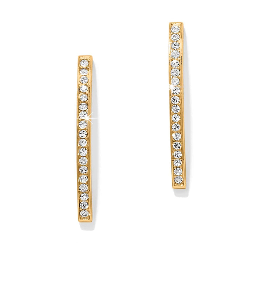 Meridian Geo Bar Post Earrings gold