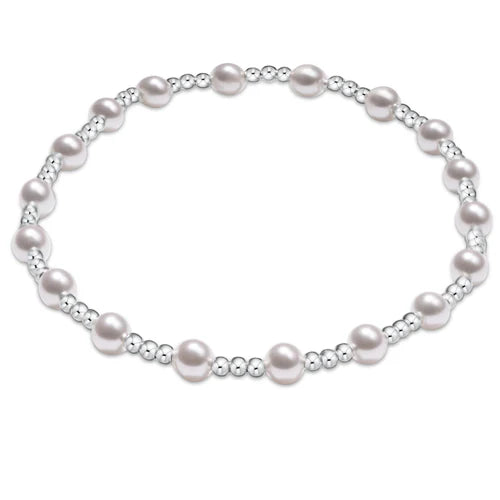 Classic Serenity Sterling 4MM Bracelet Pearl