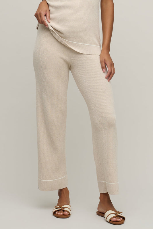 CozyChic Ultra Lite® Contrast Stripe Rib Ankle Pant